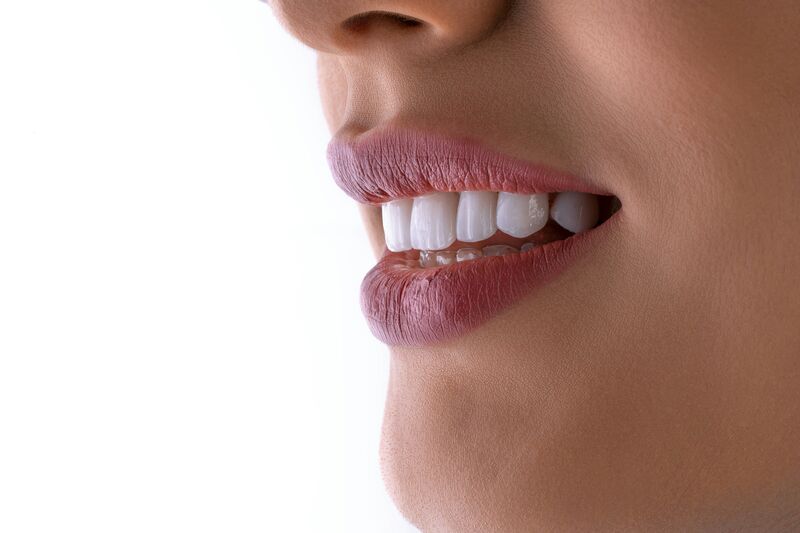 Healthy smile closeup